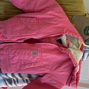 Toddler Carhartt Winter Jacket with fleece bibs